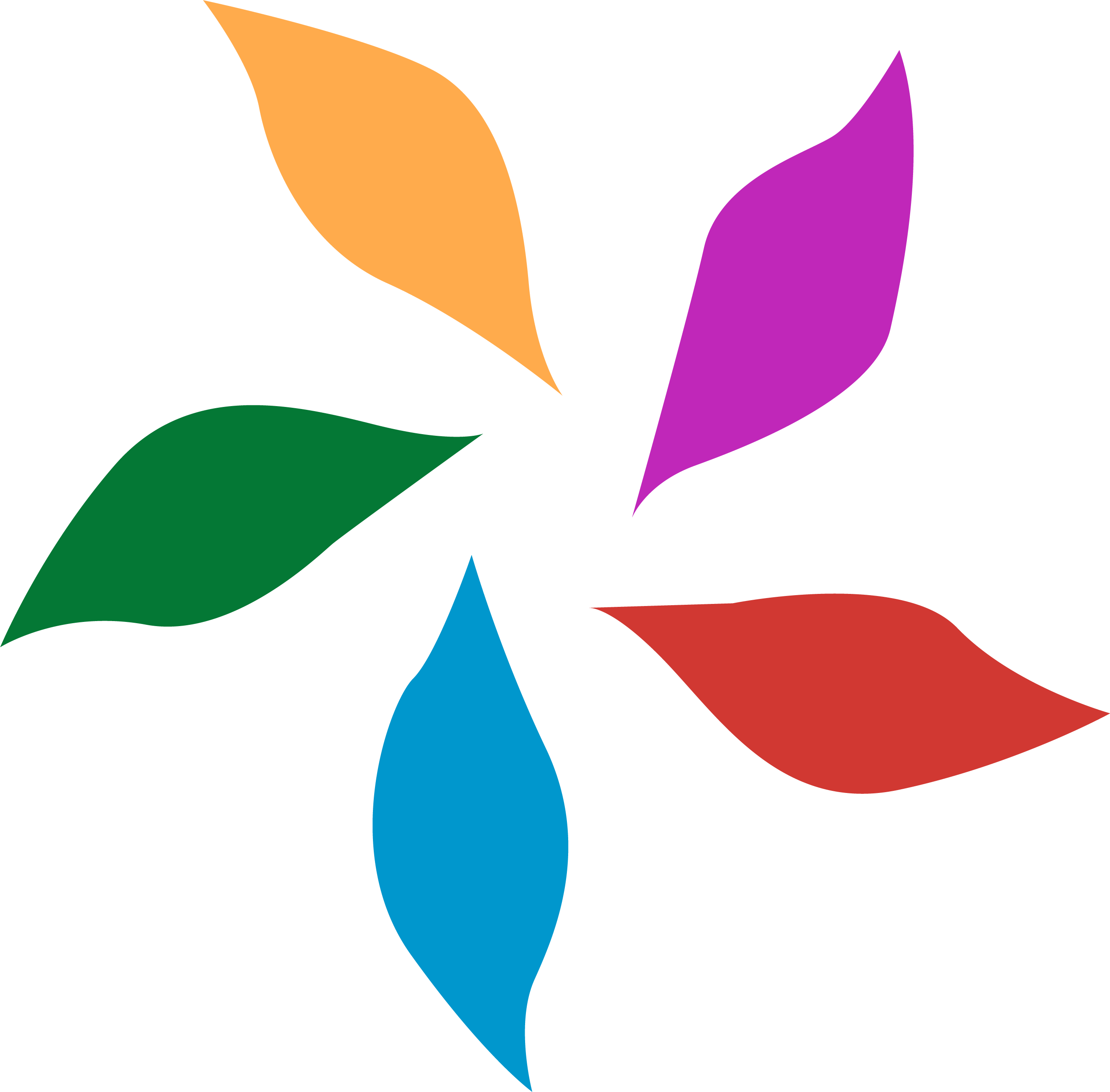 Colorful leaf design